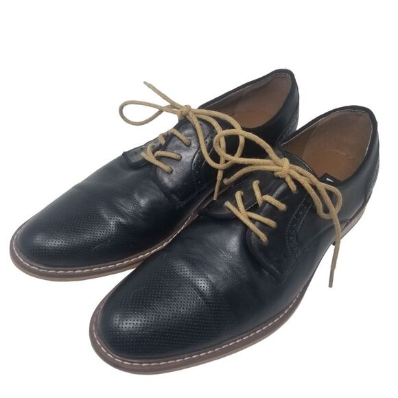 MADDEN DRESS SHOES. BLACK LEATHER LOOK SHOES 9M. - Picture 1 of 16